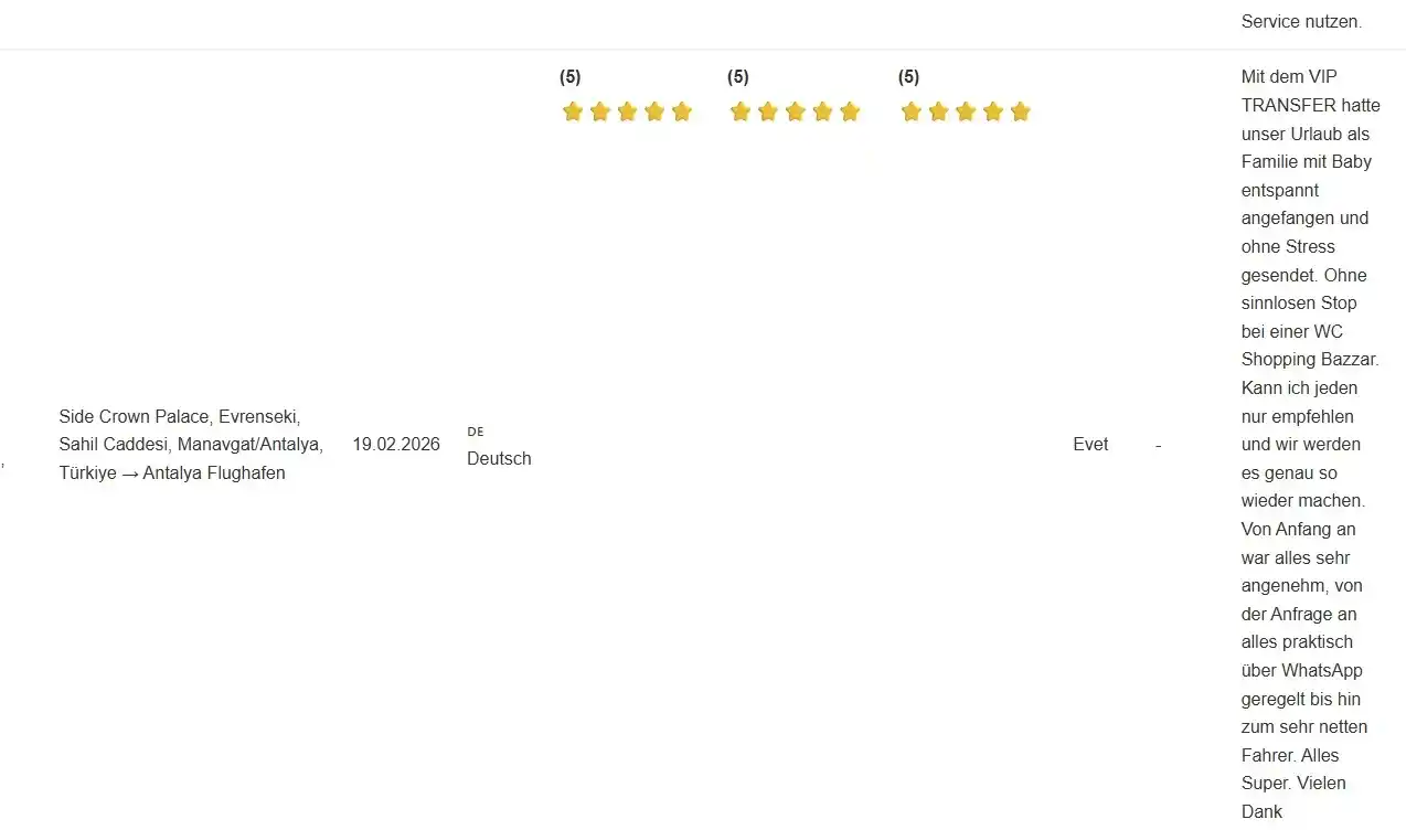 Antalya VIP Transfer